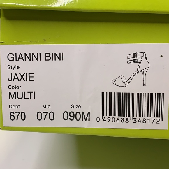 Gianni Bini heels, Size 9M, Multicolored - Picture 8 of 8